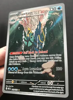 Clawitzer 141/132 Mega Evolution Pokemon Cards ILLUSTRATION RARE HOLO Near Mint - Image 4