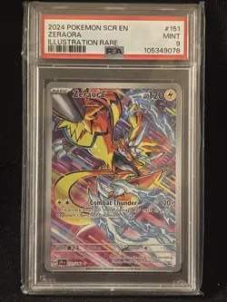 Pokemon Card PSA 9 Zeraora 151/142 Stellar Crown Illustration Rare IR 2024 - Image 1
