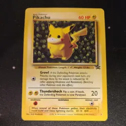 Pokemon TCG Pikachu Black Star Promo 1 Vintage Card - Excellent condition - Image 1