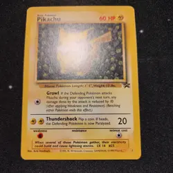 Pokemon TCG Pikachu Black Star Promo 1 Vintage Card - Excellent condition - Image 2