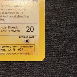 Pokemon TCG Pikachu Black Star Promo 1 Vintage Card - Excellent condition - Image 5