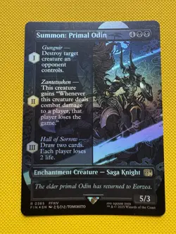 Summon: Primal Odin (Borderless) Final Fantasy Foil - Image 1