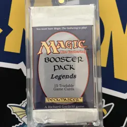 Magic The Gathering MTG Legends Factory Sealed Booster Pack 1994 Unsearched - Image 1