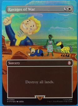 Ravages of War (Borderless 354) FOIL Fallout NM (504550) ABUGames - Image 1