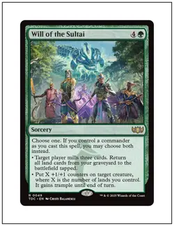 1x Will of the Sultai, Tarkir Dragonstorm Commander, Magic MTG NM - Image 1