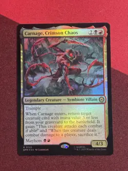 Carnage Crimson Chaos 0125 Foil Marvels Spider-Man - Image 1
