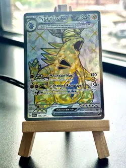 Pokemon TCG Tyranitar EX 211/197 Full Art Ultra Rare Obsidian Flames Near Mint - Image 1
