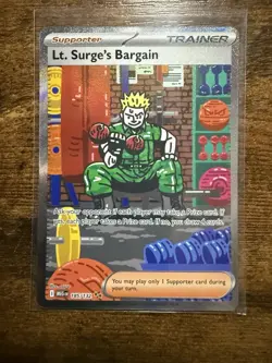 Lt. Surge's Bargain SIR Mega Evolution 185/132 Pokemon TCG - Image 1