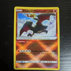 2023 Pokemon RADIANT CHARIZARD #020/159 Crown Zenith Radiant Rare English (D) - Image 1