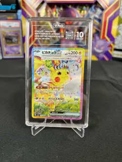 Pikachu EX SAR 132/106 Super Electric Breaker TAG 10 Gem Mint Japanese Pokemon - Image 1