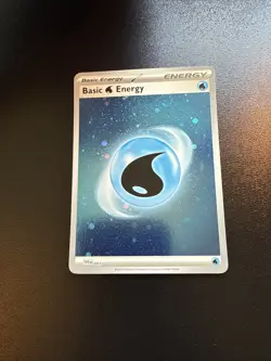 🌀 DOUBLE SWIRL Pokemon S&V 151 Water Basic Energy Cosmos Holo 003 NM/M - Image 1