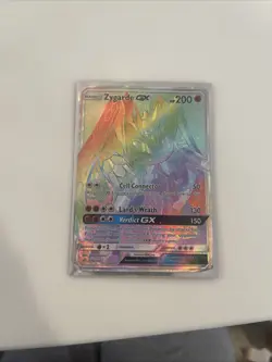 Pokemon TCG Zygarde GX Hyper Rare 136/131 Forbidden Light HP - Image 1