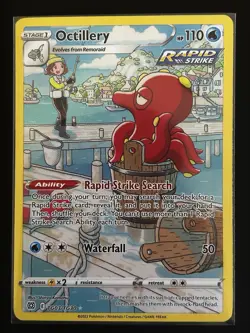 Pokemon TCG Brilliant Stars Trainer Gallery Octillery Ultra Rare TG03/TG30 NM/M - Image 1