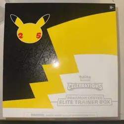 Pokemon Center Celebrations 25th Anniversary TCG ETB Elite Trainer Box Mint Rare - Image 1