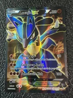 Pokemon TCG Lucario EX (107 Full Art) 107/111 XY - Furious Fists Holo - Image 1