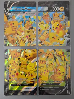 Pikachu V-Union SWSH141 Black Star Promo Set of 4 Pokemon TCG - Image 1