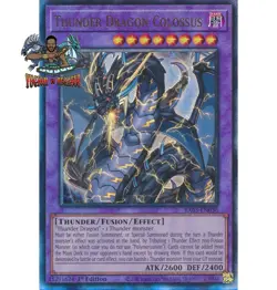 Yugioh! 1x Thunder Dragon Colossus RA03-EN036 Ultimate Rare 1st Ed NM - Image 1
