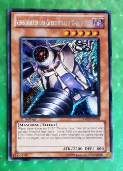 Yu-Gi-Oh HA03 Verbundeter der Gerechtigkeit Omniwaffe "near mint" 1.Aufl. NEU - Image 1