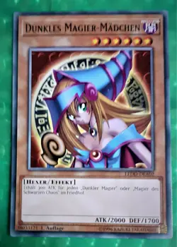 Yu-Gi-Oh LEDD, Dunkles Magier-Madchen, "near mint", 1. Auflage - Image 1