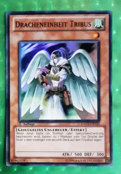 Yu-Gi-Oh HA03-DE033, Dracheneinheit Tribus "near mint", 1. Auflage - Image 1