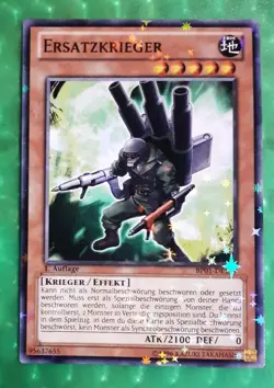 Yu-Gi-Oh BP01-DE159, Ersatzkrieger "near mint", Starfoil, 1. Auflage - Image 1