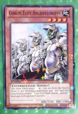 Yu-Gi-Oh BP01-DE140, Goblin Elite Angriffstruppe "near mint" Starfoil 1. Auflage - Image 1