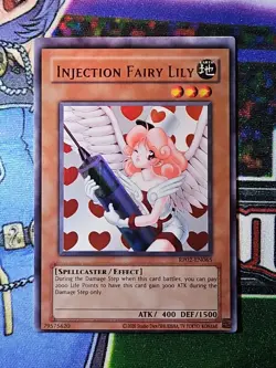 Injection Fairy Lily RP02-EN065 Ultra Rare Miscut Unlimited Edition NM - Image 1