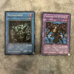 YUGIOH THOUSAND-EYES RESTRICT MC1 SECRET LIMITED ED VLP + RELINQUISHED SDP ULTRA - Image 1