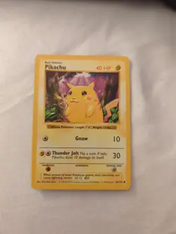 Pokemon Card - Pikachu (Red Cheeks) - Base Set (Shadowless) 58/102 - Image 1