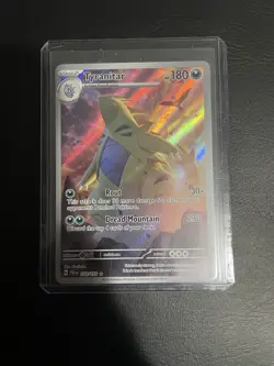 Pokemon TCG Paldea Evolved Tyranitar Card 222/193 Illustration Rare, Full Art - Image 1