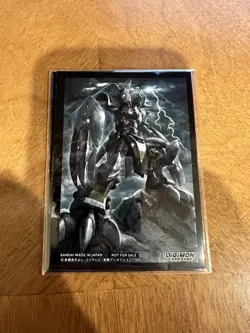 Digimon Sinister Order Card Sleeves Pack of 5 Sleeves BlackWarGreymon - Image 1