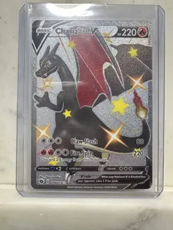 Pokemon TCG Charizard V Champions Path Holo Card 079/073 Secret Rare NM/M 2020 - Image 3