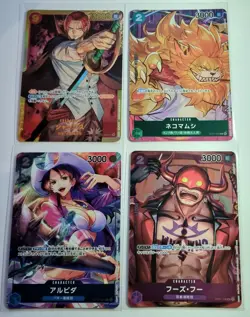 One Piece TCG Romance Dawn OP01 japanese selection of 4 cards AA + SEC NM/M - Image 1