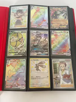 Binder Collection Huge Pokemon Card TCG Lot V, Shiny, Rainbow, NM-M pack fresh - Image 1