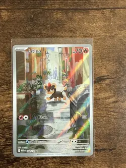 Litleo 139/132 Illustration Rare Pokemon Card Mega Evolutions - English TCG - Image 1