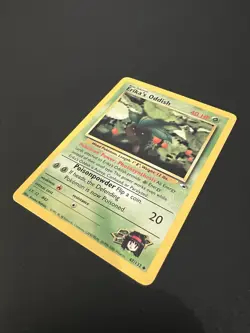 Erika’s Oddish 47/132 Gym Heroes Unlimited 2000 Pokemon Card Uncommon LP - Image 3