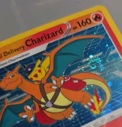 Pokemon SWSH075 Charizard Promo Holo Card Special Delivery Sealed SWIRL - Image 4