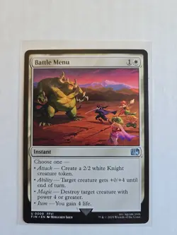 Battle Menu - Final Fantasy - LP - MTG Magic - Uncommon - Instant - Image 1