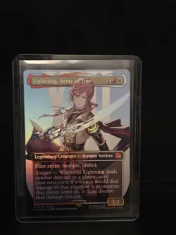 Lightning, Army of One (0400) (Borderless) Final Fantasy Foil - Image 1