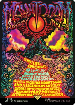 FOIL ALTERNATE Mount Doom ~ The Lord of the Rings [ NearMint ] [ Magic MTG ] - Image 1