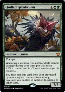 MTG Quilled Greatwurm (111) | NM | Foundations {FDN} - Image 1