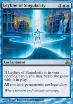 Leyline of Singularity Magic mtg Heavy Play, English Guildpact x1 - Image 1
