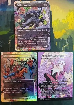 MTG Spiderman X15 Lot - 12 RARES/MYTHIC, Foils, Full Alt Extended Arts! Cosmic - Image 5
