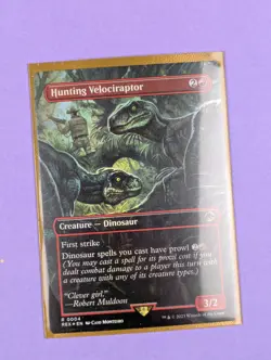 MTG Magic: Jurassic World Collection: Hunting Velociraptor Rare #0004 - Image 1