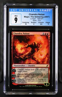 CHANDRA NALAAR Lorwyn Foil Rare CGC 9 MTG [Nostalgium] - Image 1