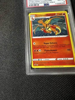 2022 POKEMON SWSH BLACK STAR PROMO #075 SPECIAL DELIVERY CHARIZARD-HOLO PSA 8 - Image 3