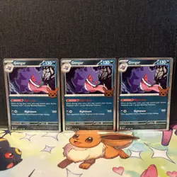3x Gengar (Cosmos Holo) 057/091 Trick or Trade 2024 Holo Pokemon PACK FRESH - Image 1