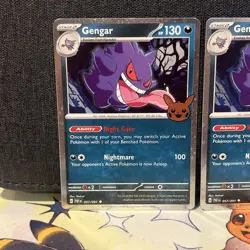 3x Gengar (Cosmos Holo) 057/091 Trick or Trade 2024 Holo Pokemon PACK FRESH - Image 2