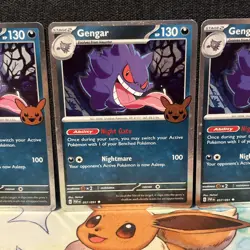 3x Gengar (Cosmos Holo) 057/091 Trick or Trade 2024 Holo Pokemon PACK FRESH - Image 3