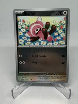 2025 Pokemon Mega Evolution STUFFUL REVERSE HOLO NM 111/132 - Image 1